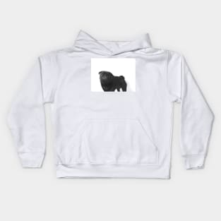 Hugo The black Pug - Kids Hoodie